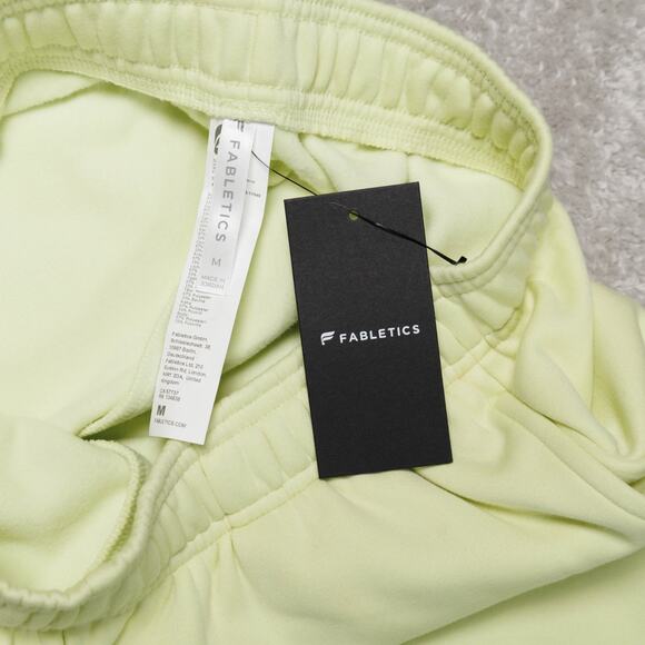 Fabletics Cozy Fleece Wide Leg Sweatpants Morning Dew Green Womens Size M NWT - Picture 7 of 10